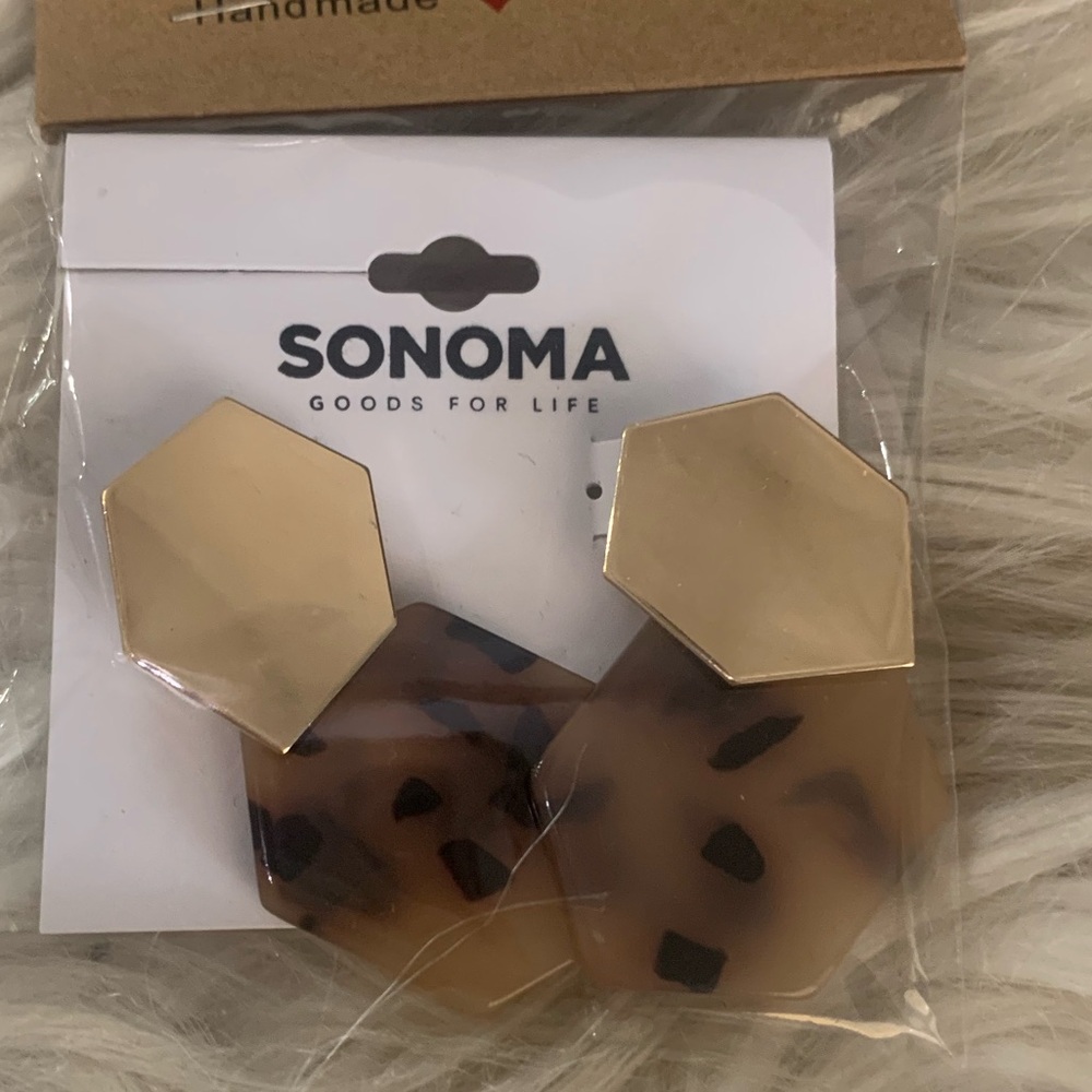 Kohl's Gold and Brown Earrings